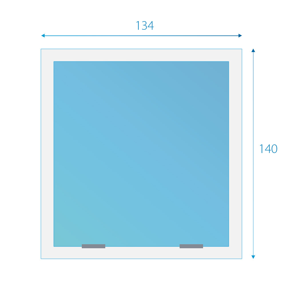 Fakro wit tuimeldakraam onderhoudsarm FTU-V U3 134x140 cm