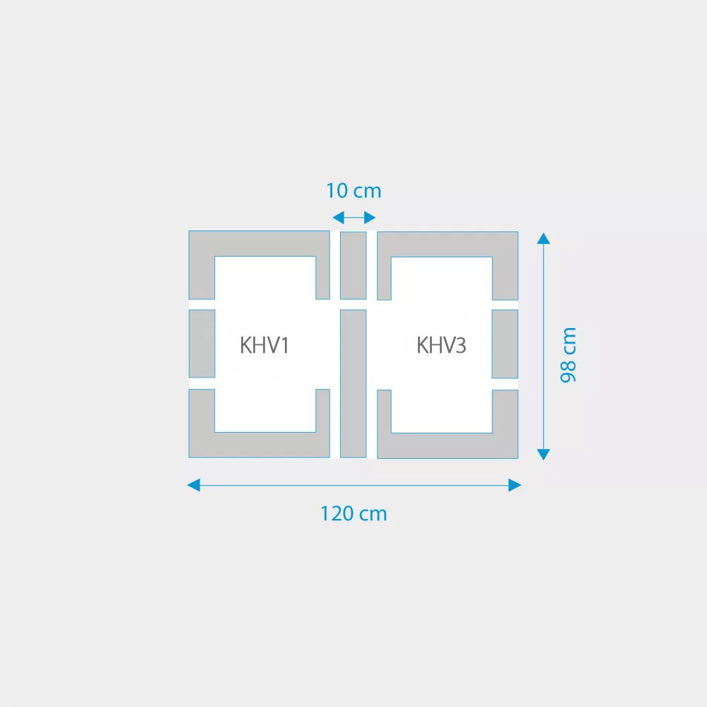 Fakro 2-in-1 set koppelgootstukken 55x98