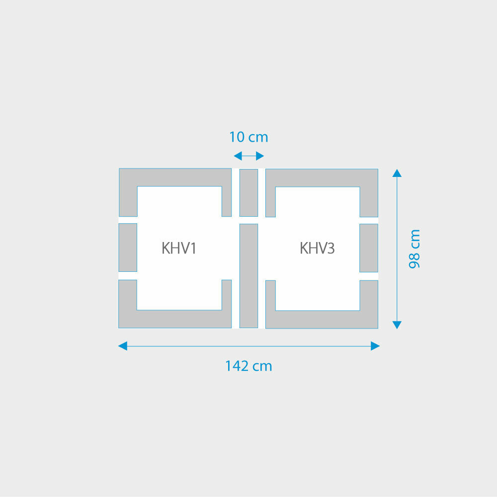 Fakro 2-in-1 set koppelgootstukken 66x98