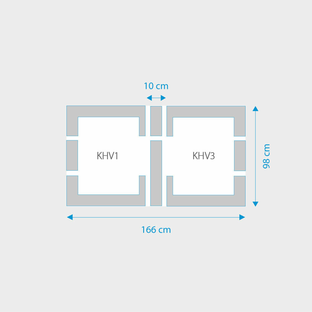 Fakro 2-in-1 set koppelgootstukken 78x98