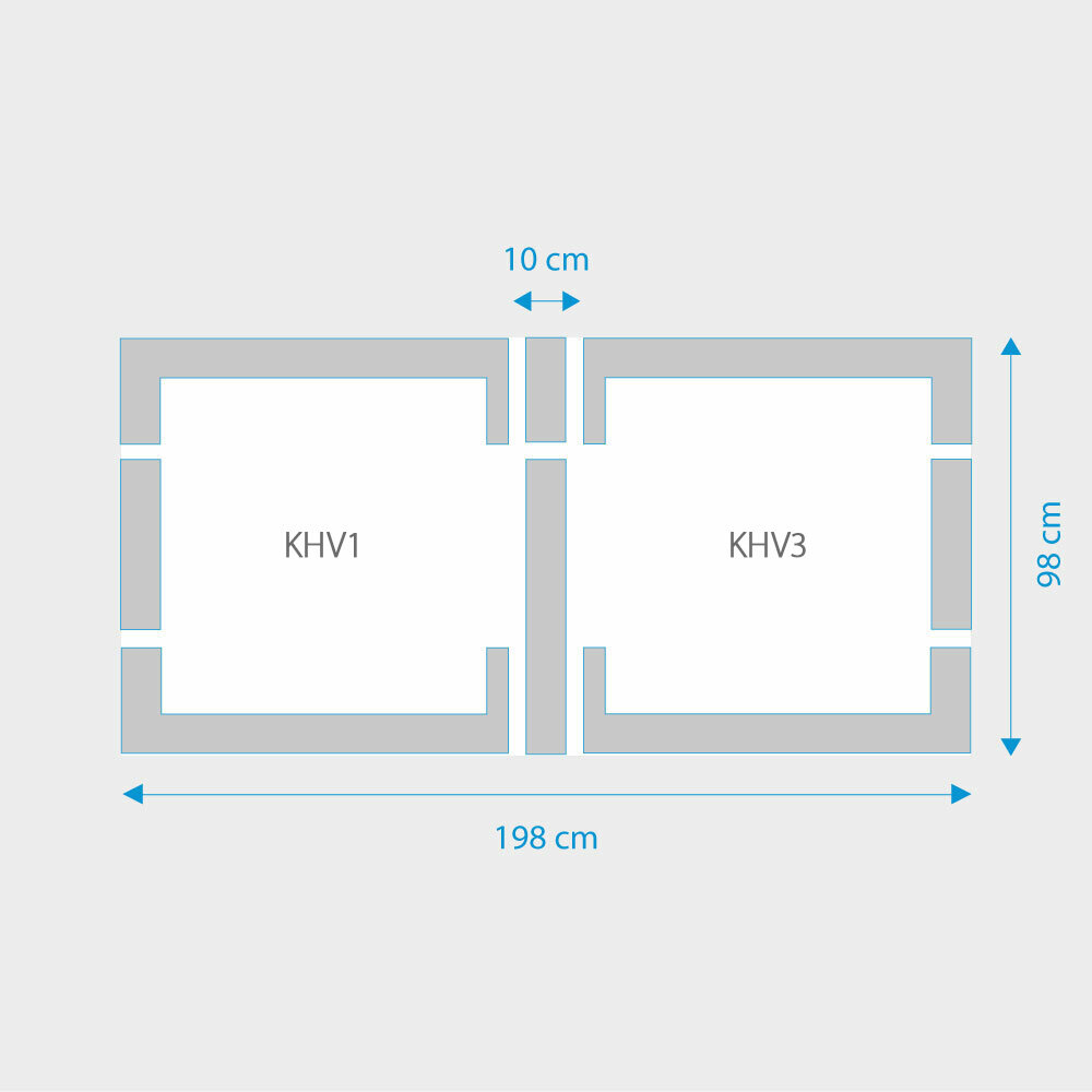 Fakro 2-in-1 set koppelgootstukken 94x98