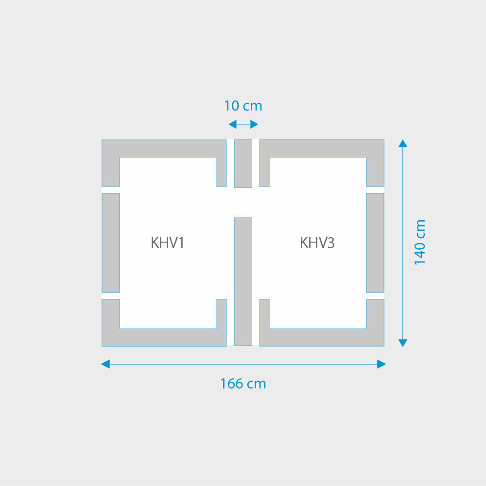 Fakro 2-in-1 set koppelgootstukken 78x206